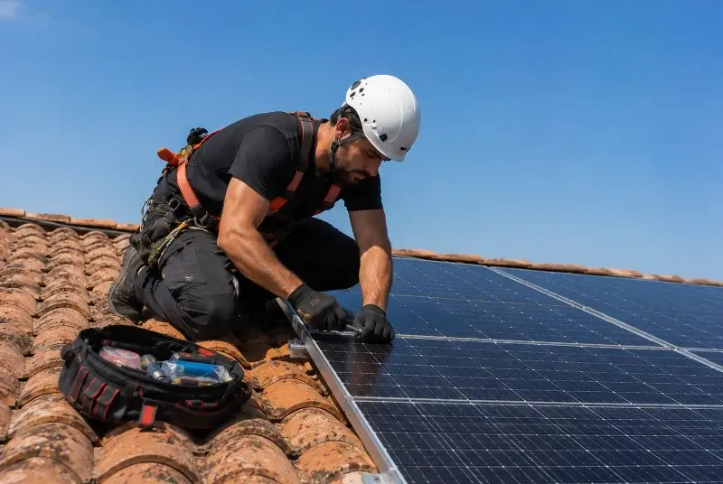 Maintenance et monitoring de panneaux solaires à Bathernay