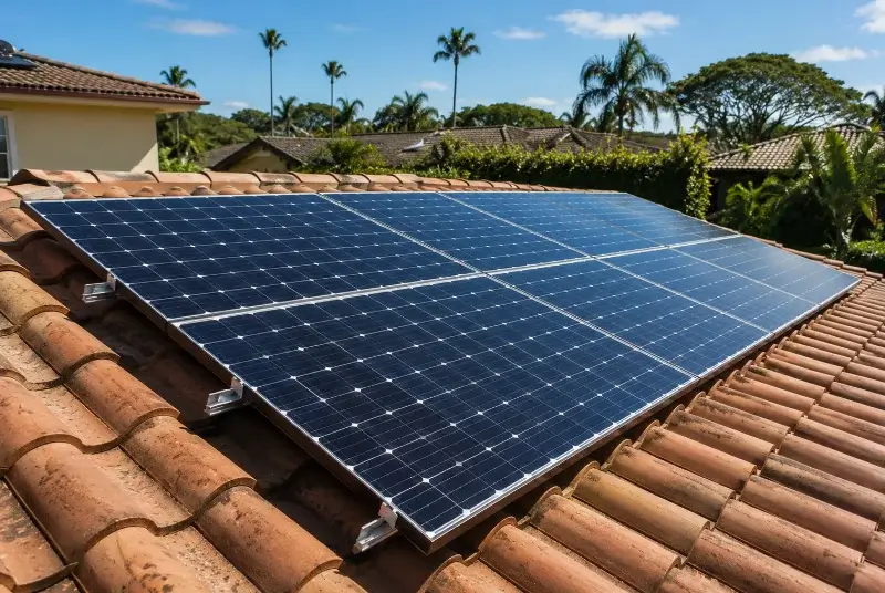 Installation de panneaux solaires à Bathernay